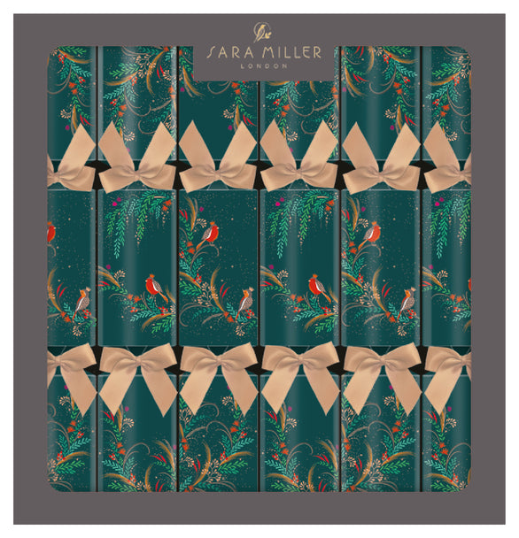 Sara Miller Luxury Christmas Crackers - 6 Pk