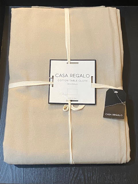 Casa Regalo Cotton Tablecloth - Natural