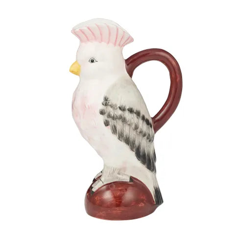 Cockatoo Ceramic Jug