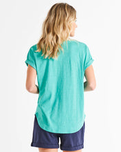 Load image into Gallery viewer, Betty Basics Hailey Short Sleeve Tee - Turquoise
