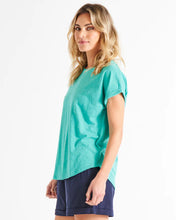 Load image into Gallery viewer, Betty Basics Hailey Short Sleeve Tee - Turquoise
