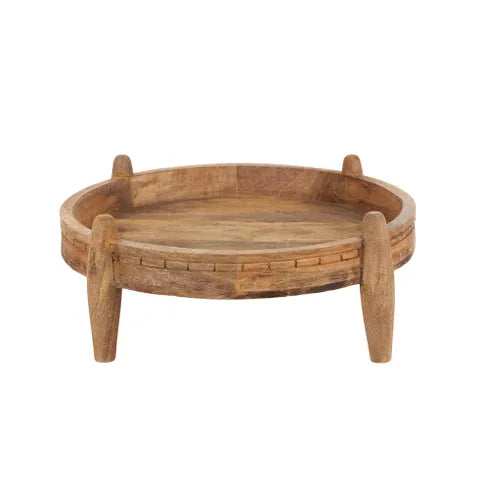 Anand Large Round Footed Tray