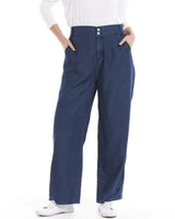 Betty Basics Lucinda Lyocell Relaxed Pant - Blue Ink