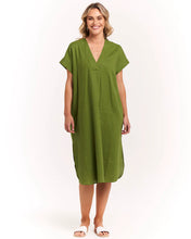Load image into Gallery viewer, Betty Basics Roma Linen Dress - Lemongrass
